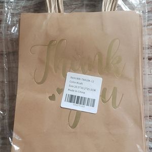 12 Unopened Thank You Bags
